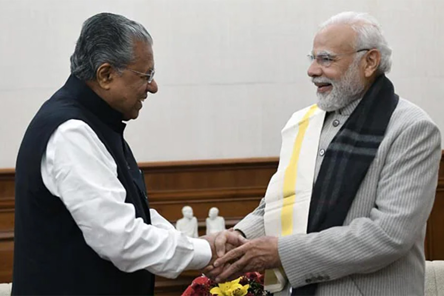 An image of PM Modi and Kerala CM Pinarayi Vijayan