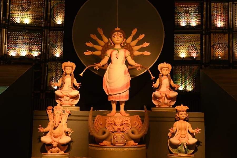৯৫ পল্লির এ বছরের প্রতিমা।