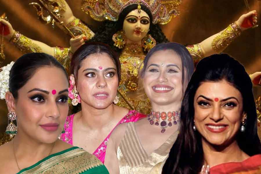 From Kajol to Rani Mukerji, look at bengali bollywood actresses duga puja trends.