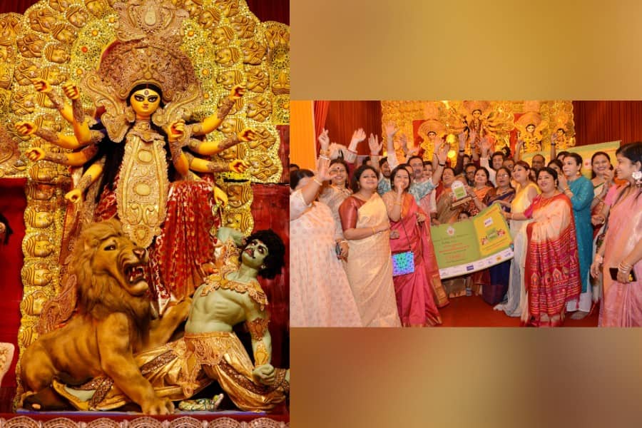 ‘ডিজিটালি বাজিমাত’ অর্থাৎ নেটমাধ্যমে কাজের ভিত্তিতে সেরা হয়েছে  ইমামি সিটি সর্বজনীন দুর্গাপুজো