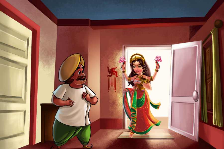 ‘এসো মা লক্ষী, বসো ঘরে/ আমার এ ঘরে থাকো আলো করে।”  মা লক্ষী যেন সারা বছর আমাদের ঘরে থাকেন। তাঁর আশীর্বাদে যেন সদা আমরা সুখ সমৃদ্ধিতে থাকি। এই আমাদের প্রার্থনা। 