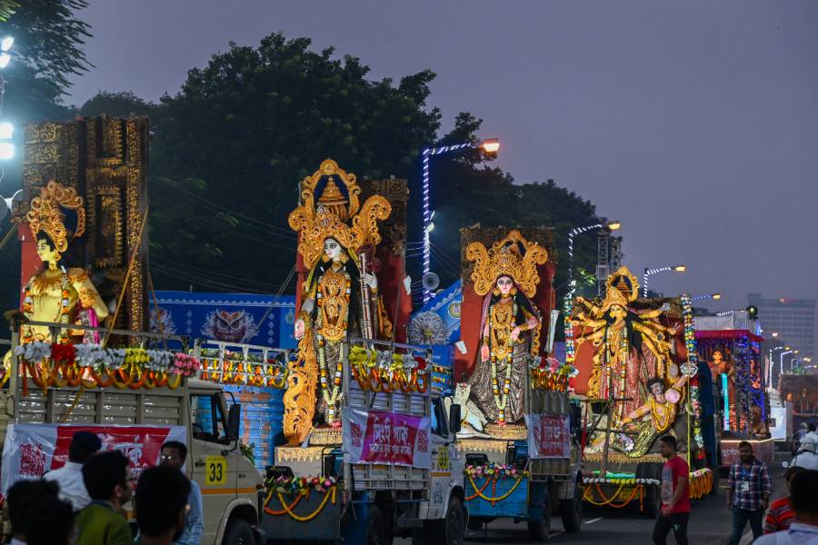 রেড রোডে পুজো কার্নিভাল।