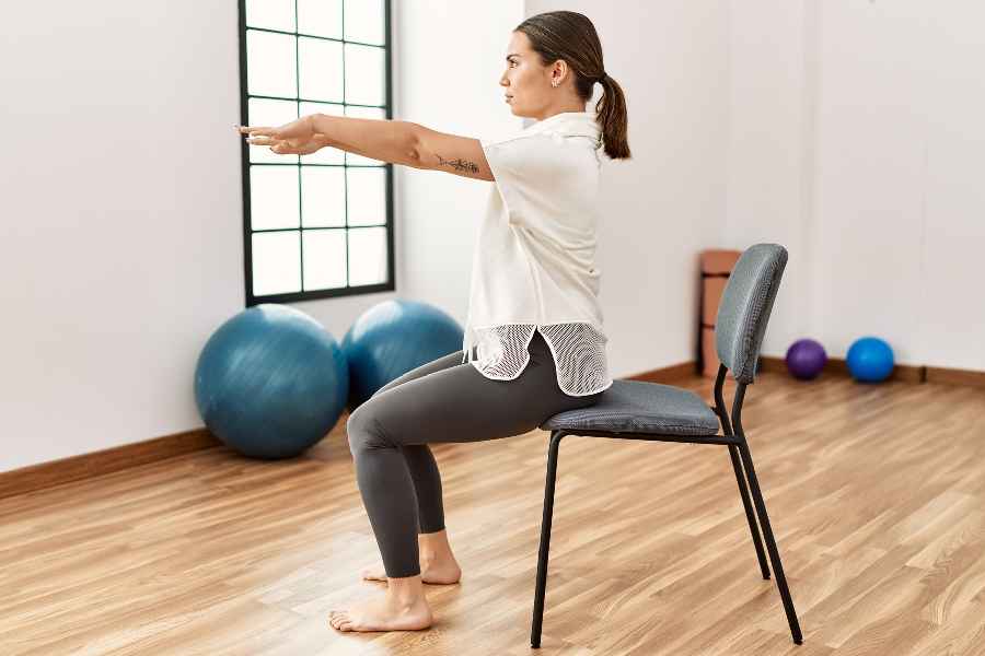 Chair exercise for quick weight loss.