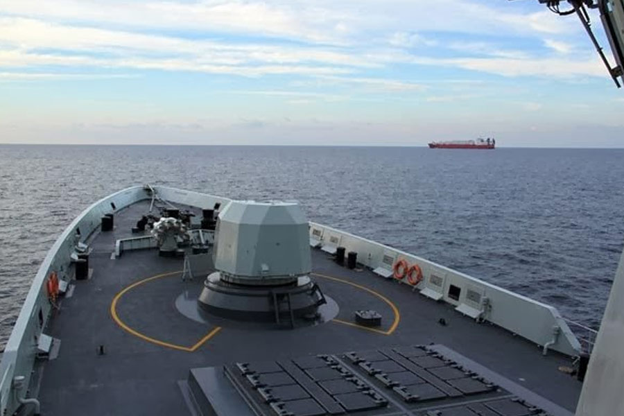 China deploys warship in West Asia region