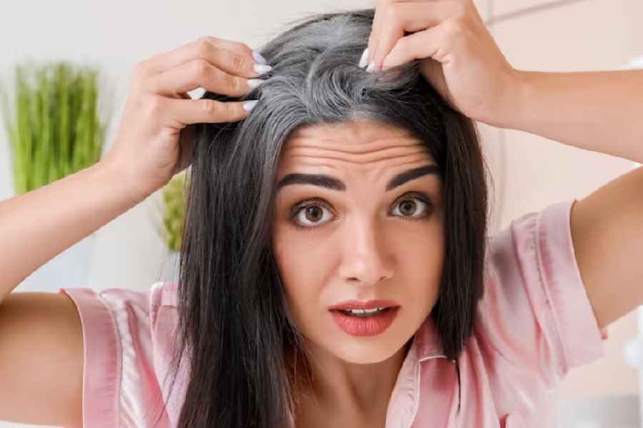 Ayurvedic hair oil to reverse greying of hair.