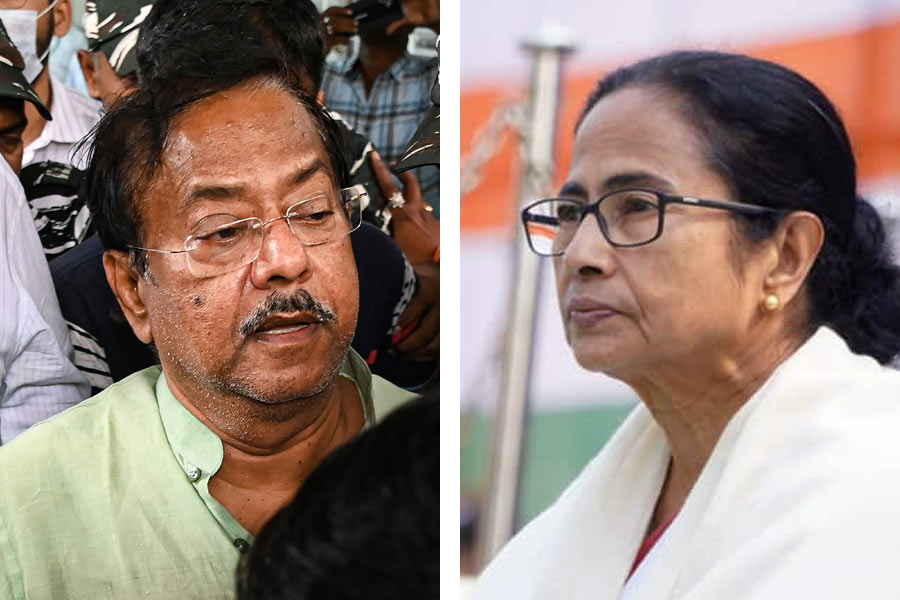 file image of CM Mamata  Banerjee and Forest Minister Jyotipriya Mallick