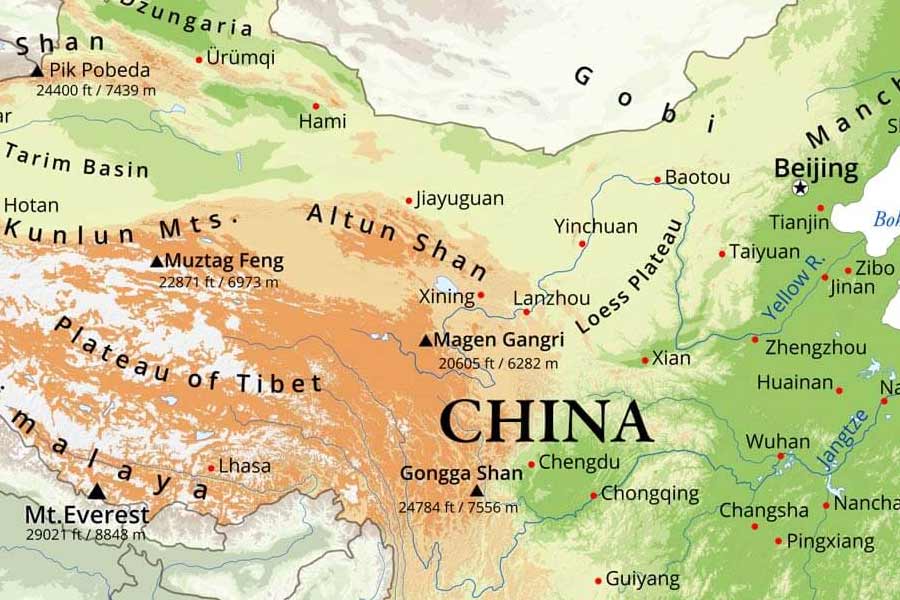 বেমালুম একটি মানচিত্র প্রকাশ করে চিন দাবি করেছে, ভারতের ভূখণ্ডের বেশ কিছু অংশ আসলে তাদের।