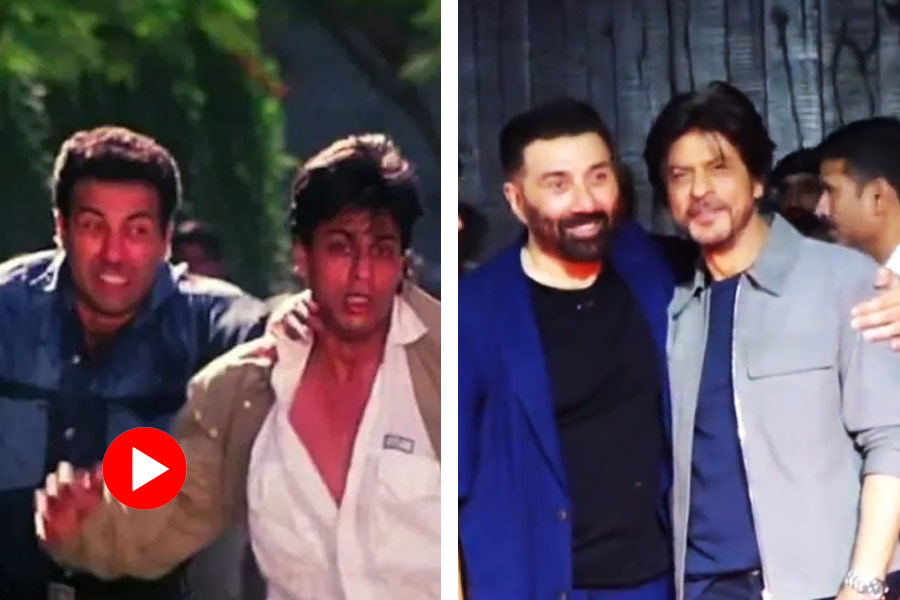 Sunny Deol and Shah Rukh Khan.
