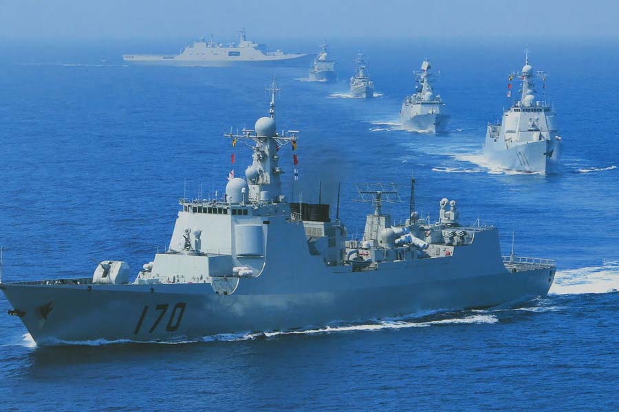 China is eyeing blue water after having world’s largest navy.