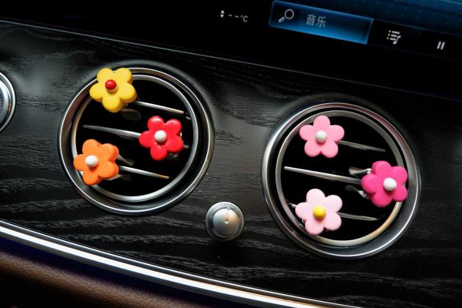 গাড়ির এসি ভেন্টে এয়ার ফ্রেশনার লাগিয়ে নিন,  এতে জেল জাতীয় এয়ার ফ্রেশনার ভরে ড্যাশবোর্ডেও রাখতে পারেন।বাজারে নানা রঙের ও ধরনের এয়ার ফ্রেশনার পাওয়া যায়।  এতে গাড়ির ভেতর স্যাঁতস্যাঁতে গন্ধ ব্যাপারস্যাপার থেকে রক্ষা পাবেন। 