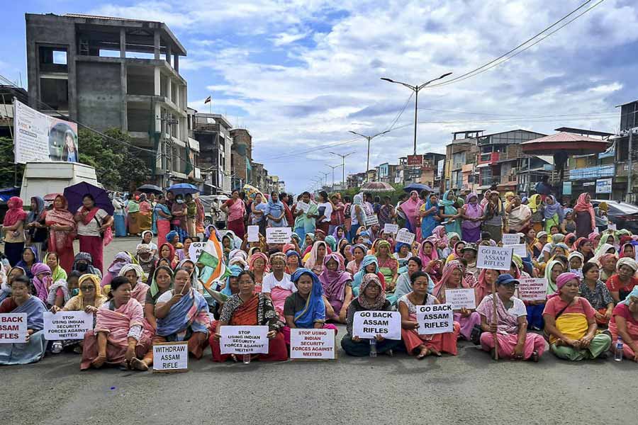 An image of Manipur Protest