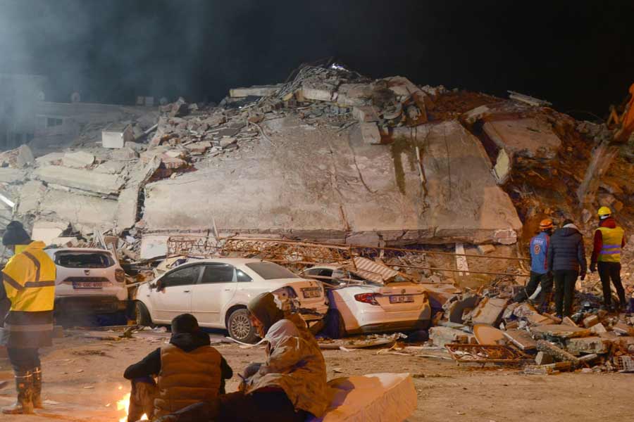 image of earthquake in Morocco 
