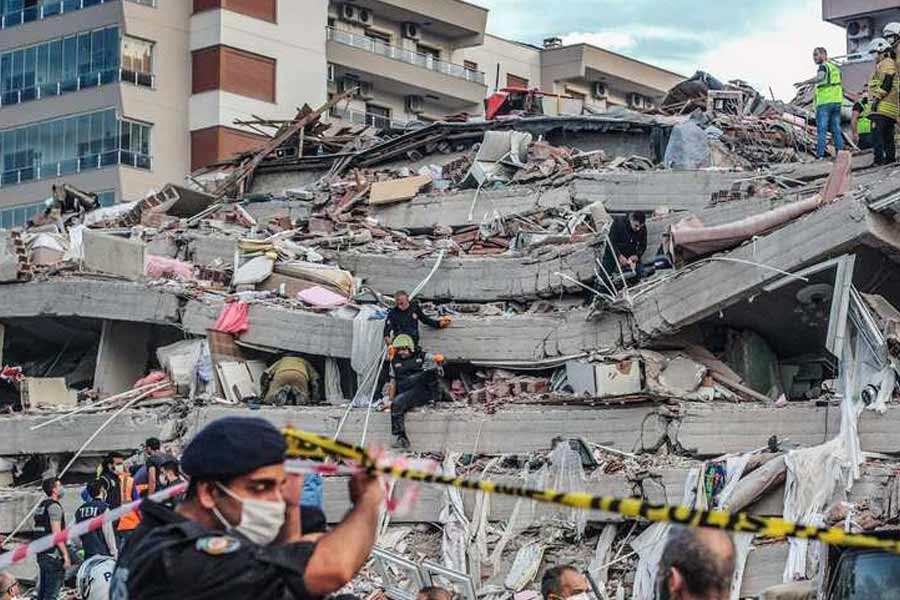 image of earthquake in Morocco 