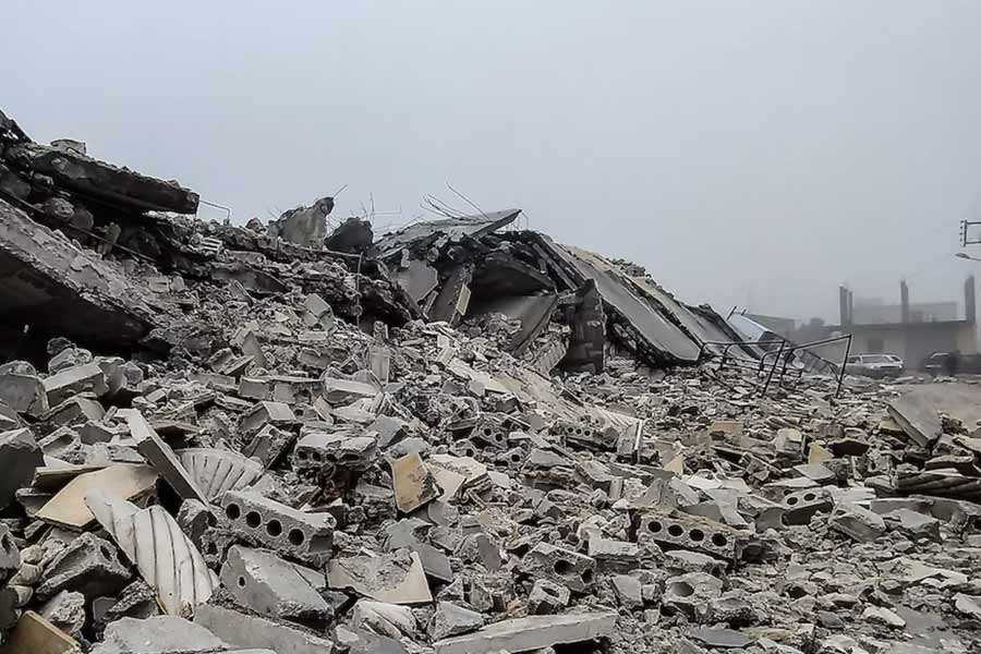 image of earthquake in Morocco 