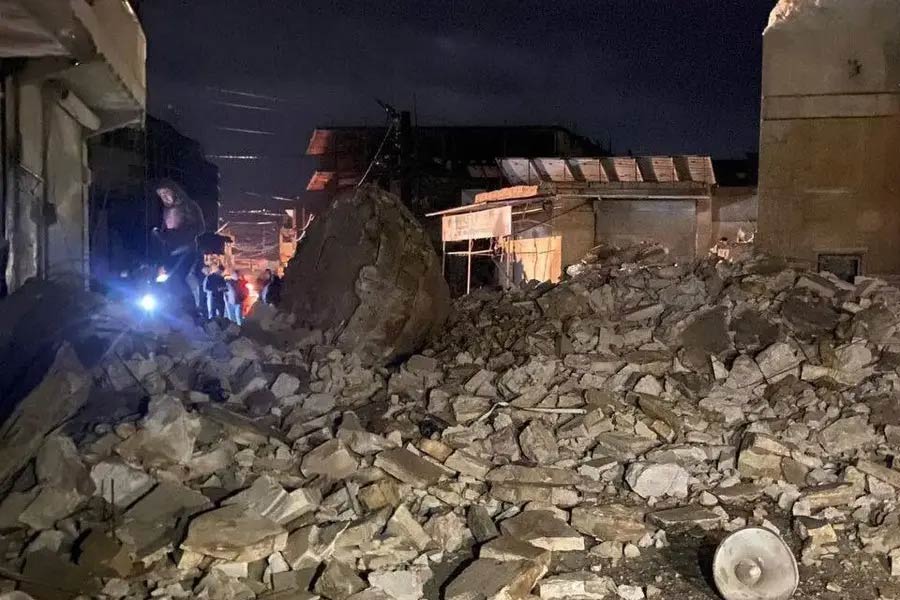 image of earthquake in Morocco 