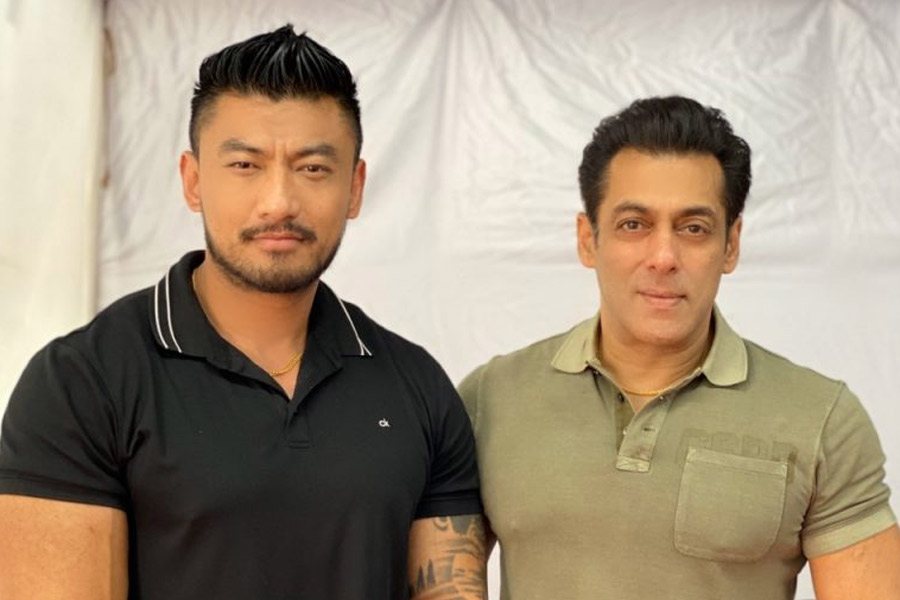 Sangay Sheltrim and Salman Khan