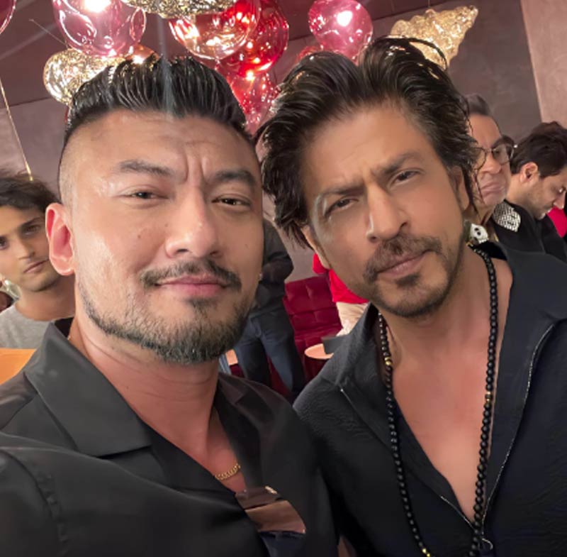 Sangay Sheltrim and Shah Rukh Khan