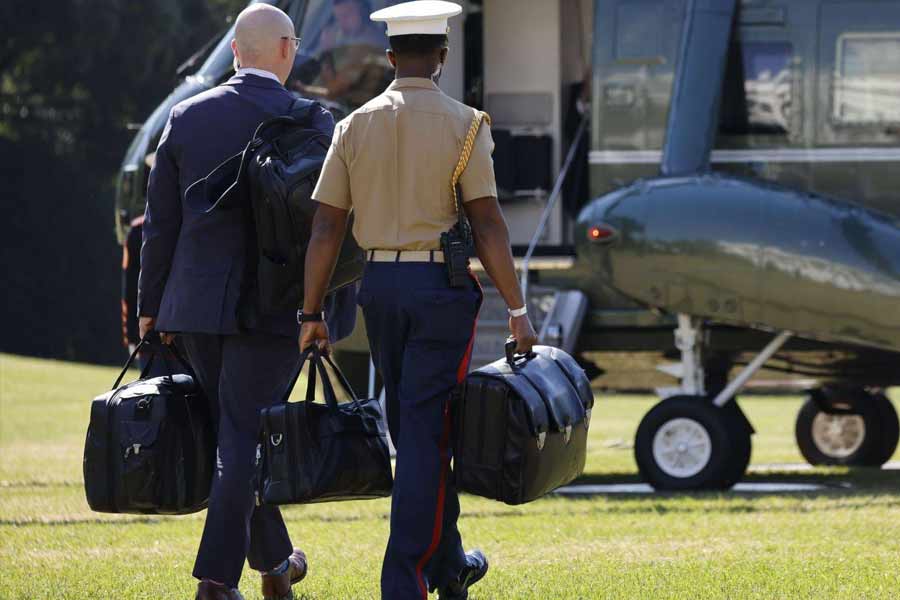 The US President is always accompanying by the Nuclear Football