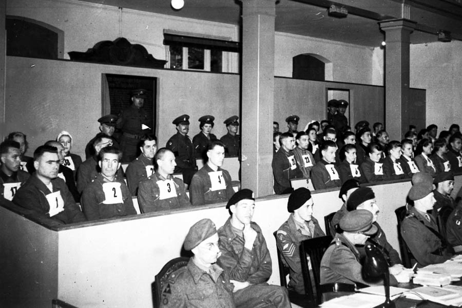 Image of war crimes trial