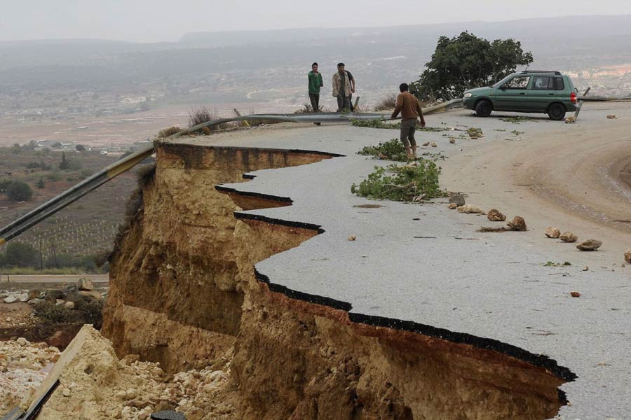 image of flood in lybia 