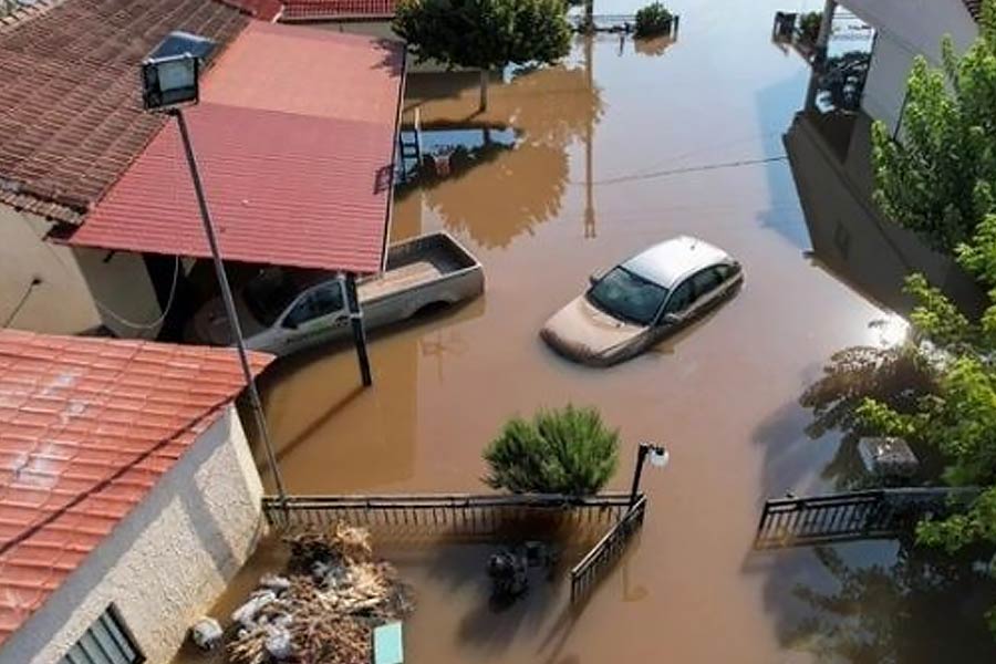 image of flood in lybia 