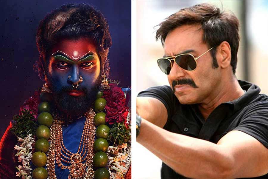 Ajay Devgn upset with Allu Arjun as the release date of Pushpa 2 and Singham Again is same