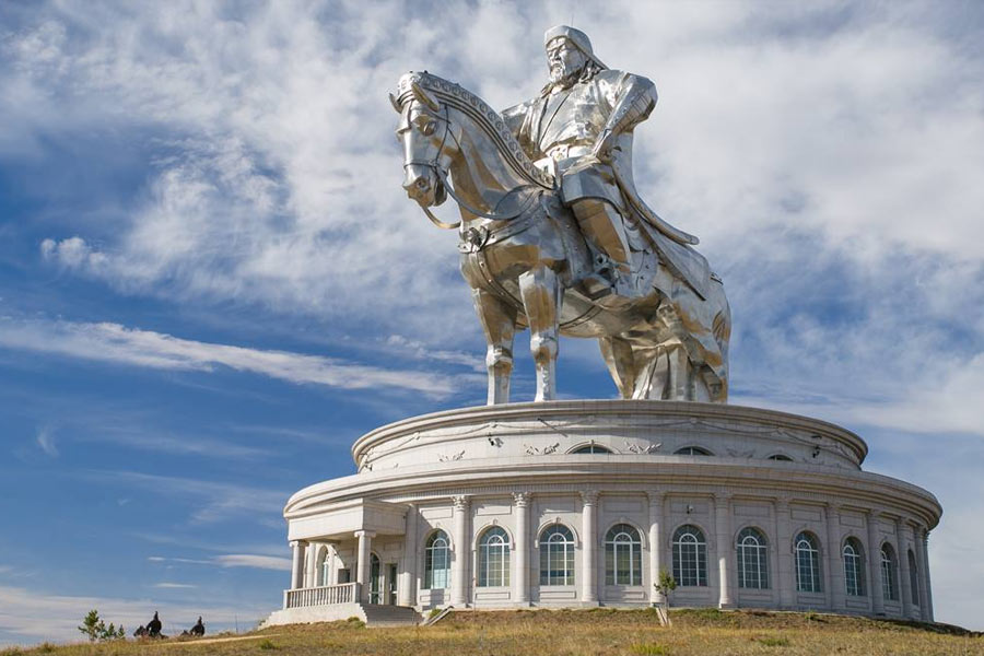 image of genghis khan statue 