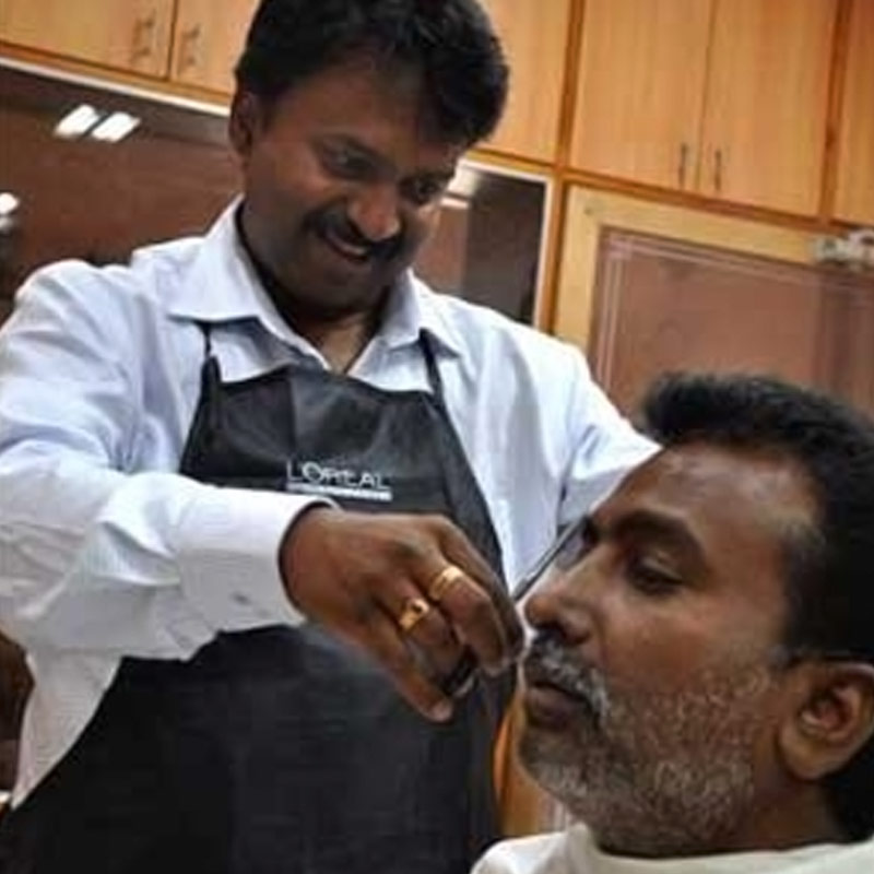 photo of barber Ramesh Babu