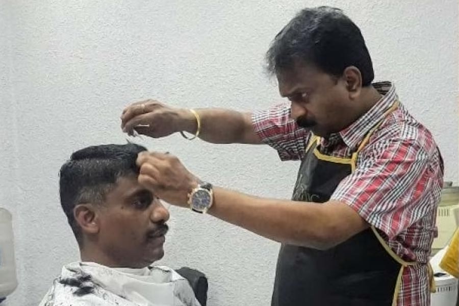 photo of barber Ramesh Babu