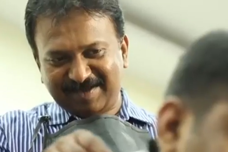 photo of barber Ramesh Babu