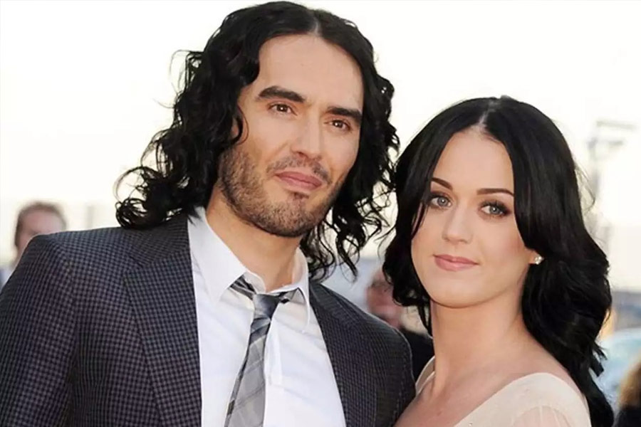 Katy Perry and Russell Brand.