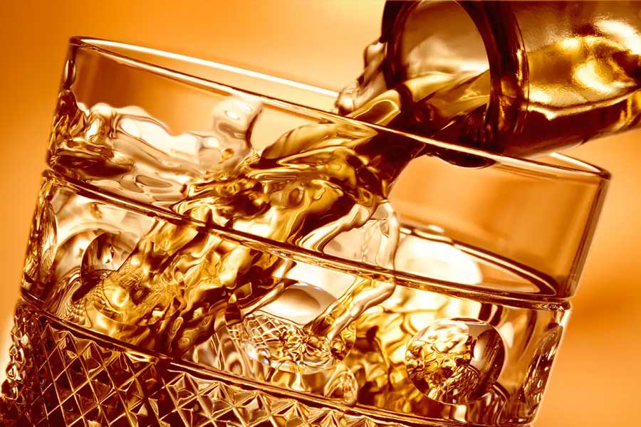 Cosmic alcohol that may taste and smell like Raspberry and Rum