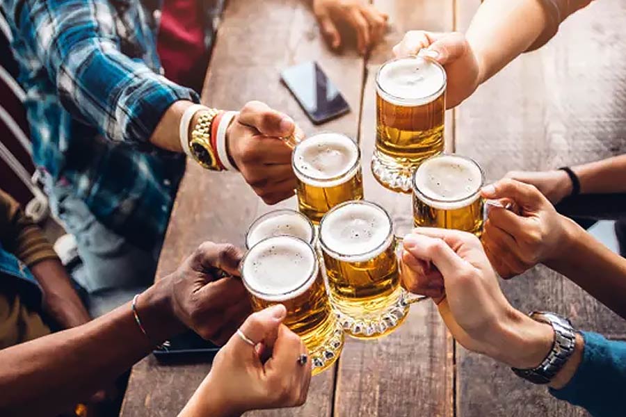 Cosmic alcohol that may taste and smell like Raspberry and Rum