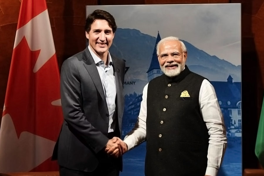 Image of Justin Trudeau and Narendra Modi