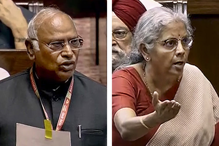 Congress President Mallikarjun Kharge vs Union Minister Nirmala Sitharaman in Rajya Sabha over women’s reservation bill
