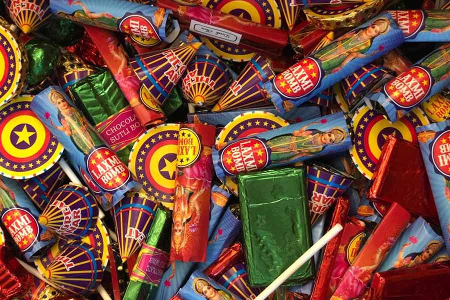 Police seized illegal firecrackers and arrested two people from Bara Bazar Kolkata