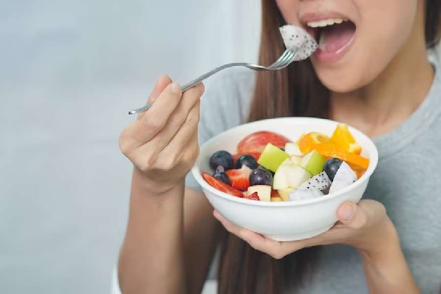 Image of Eating Fruits.