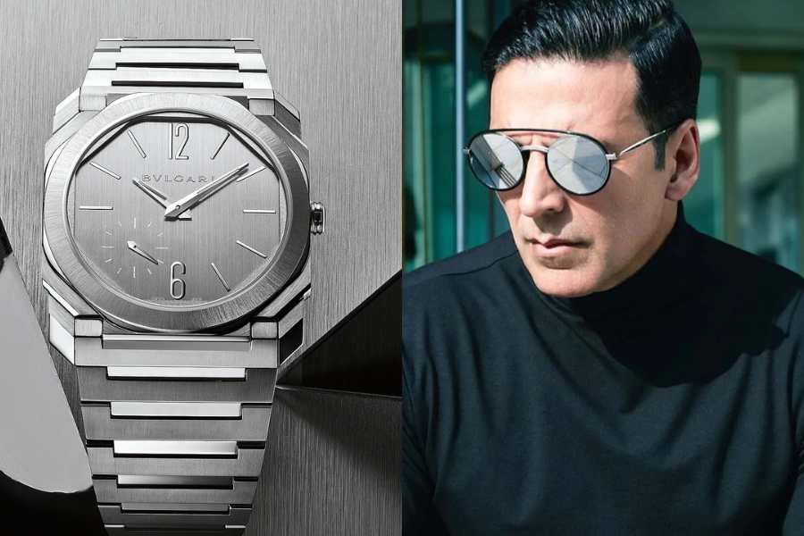 অভিনেতা অক্ষয় কুমারের হাতে প্রায়ই দেখতে পাওয়া যায় একটি বুলগারি ঘড়ি। বুলগারি অক্টো ফিনিসিমো রেফ. ১০২৭১৩। এটি একটি অটোমেটিক ঘড়ি,  এতে রেয়েছে স্যান্ডব্লাস্টেড ফিনিশ আর অক্টাগোনাল নকশা। ঘড়িটির ভারতীয় মুদ্রায় প্রায় ১২ লক্ষ ২০হাজার টাকার মতো দাম। 