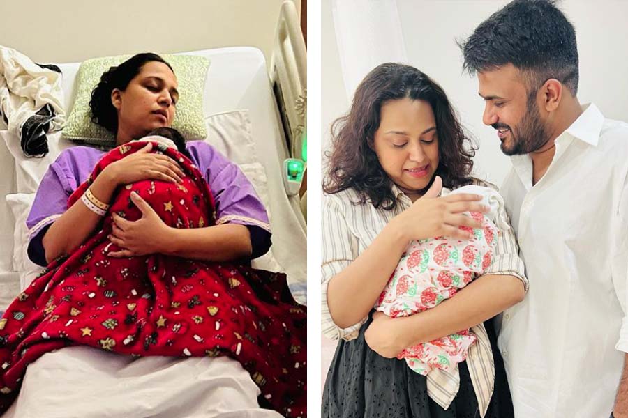 Bollywood actress Swara Bhasker and Fahad Ahmad blessed with a baby girl. Couple shares photo