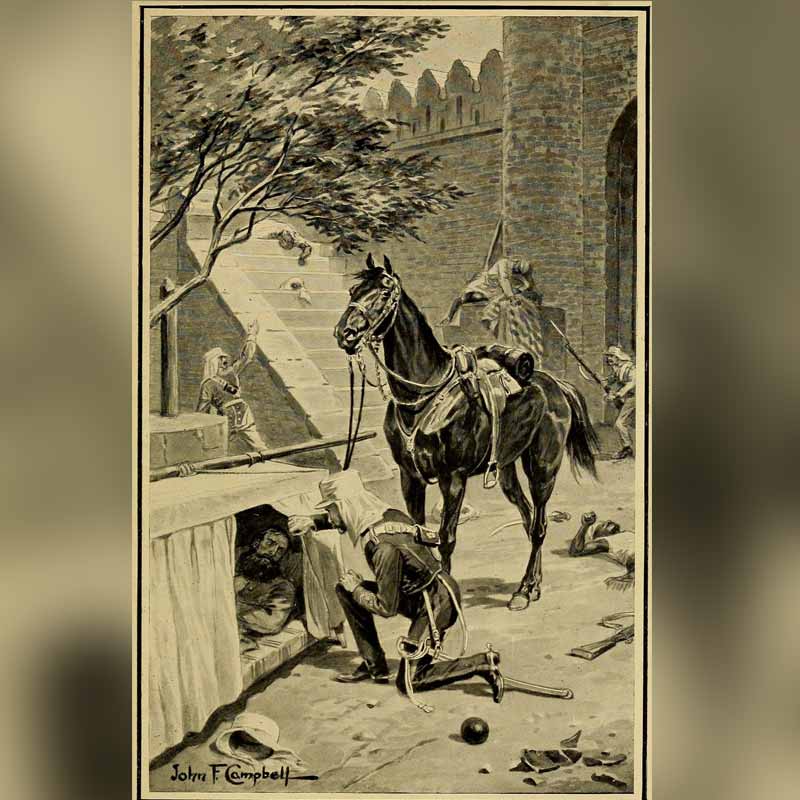 কোম্পানির বাহিনী দিল্লি দখলে সমর্থ হয়। কিন্তু আহত নিকোলসনকে একটি ডুলিতে করে নিয়ে যাওয়ার সময় ব্রিটিশ সেনারা বিদ্রোহীদের দ্বারা বাধাপ্রাপ্ত হন। তাঁকে ওই অবস্থাতেই ফেলে পালায় ব্রিটিশ সেনারা। এমন সময়ে লেফটেন্যান্ট ফ্রেডরিক রবার্টস তাঁকে উদ্ধার করেন। নিকোলসনকে হাসপাতালে নিয়ে যান তিনি। কিন্তু তাঁর আঘাত এতটাই গুরুতর ছিল যে, তাঁকে বাঁচানো সম্ভব হয়নি। দিল্লি ইংরেজদের দখলে এসেছে, খবর পেয়ে শান্তিতে শেষ নিশ্বাস ত্যাগ করেন তিনি। তাঁকে কাশ্মীর গেটের কাছে এক গোরস্থানে কবর দেওয়া হয়। সেই গোরস্থানই আজ ‘নিকোলসন সেমেটারি’ নামে পরিচিত।