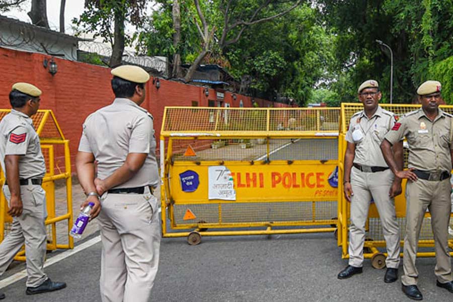 An image of Delhi Police