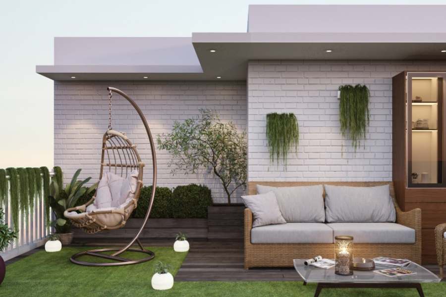 ছাদের দেওয়ালে আপনি খাবার বা টুকটাক জিনিসপত্র রাখার জন্য তাক বানাতে পারেন। সে খানে দরকারি সামগ্রী আগে থেকে সাজিয়ে রাখুন। দেখতেও বেশ ক্যাফের মতো লাগবে। শুধু দরকারি জিনিসই নয়, সেখানে আপনি কাপ,  গ্লাস,  প্লেটের পাশাপাশি ছোট গাছও রাখতে পারেন। 