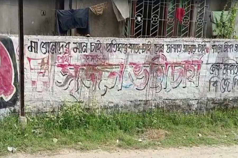 CPM accused TMC for removing wall campaign of their candidate in Jadavpur LS constituency