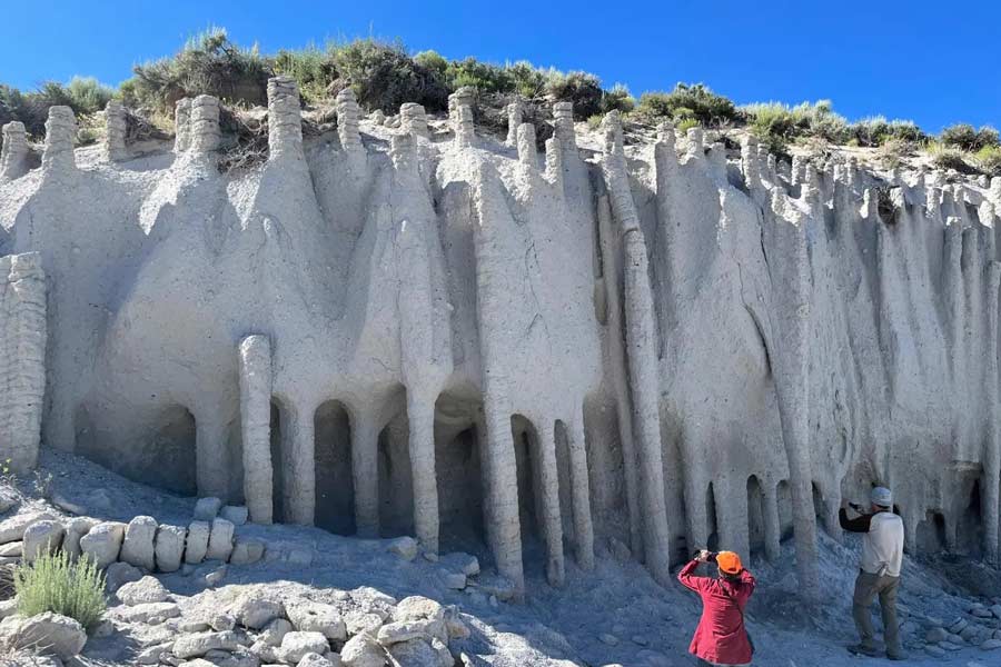 পাঁচ হাজার থামযুক্ত এই বিশালাকার পাথরটি রয়েছে আমেরিকার ক্যালিফর্নিয়ার ক্রাউলি হ্রদের পূর্ব দিকে। এই প্রত্যন্ত এলাকায় এমন নিখুঁত কারুকাজের নেপথ্যে যে মানুষের হাত নেই, সে বিষয়ে নিশ্চিত ছিলেন বিজ্ঞানীরা।