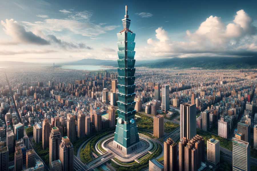 A steel sphere inside Taiwan’s tallest building saves it during Earthquake