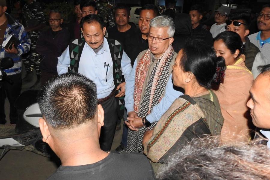 কেইশামথং এলাকায় বিমল আকোইজামের প্রচার।