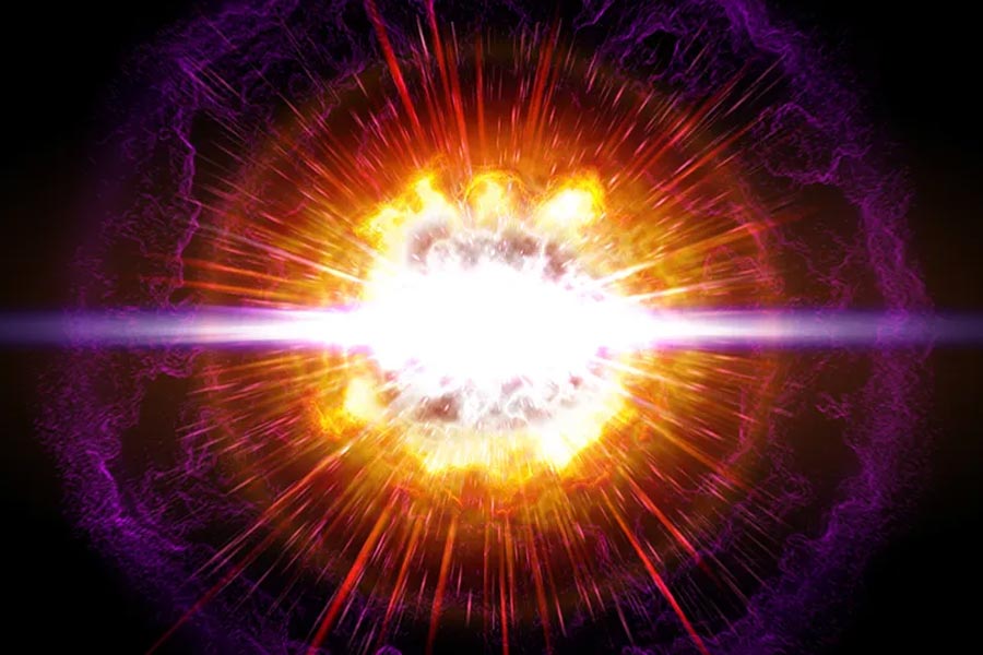 A mysterious signal possibly from a star corpse has reached Earth by travelling 650 million light-years