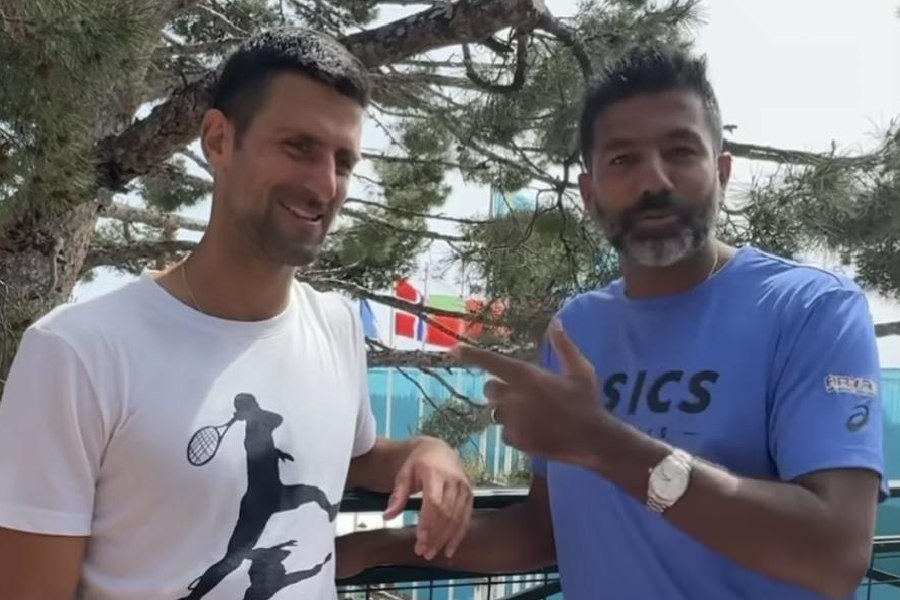 picture of Novak Djokovic and Rohan Bopanna