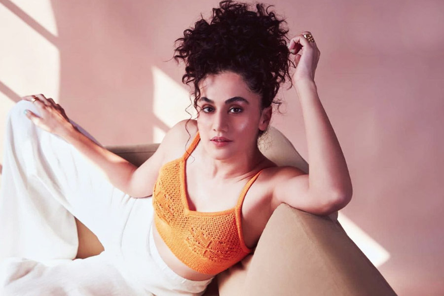 Taapsee Pannu makes first public appearance after her marriage without husband