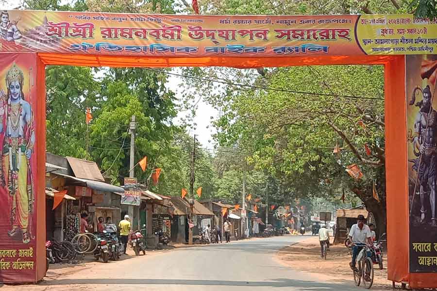 Conflict rises between Bajrang Dal and another Pro Hindu organization over celebrating Rama Navami in Garhbeta
